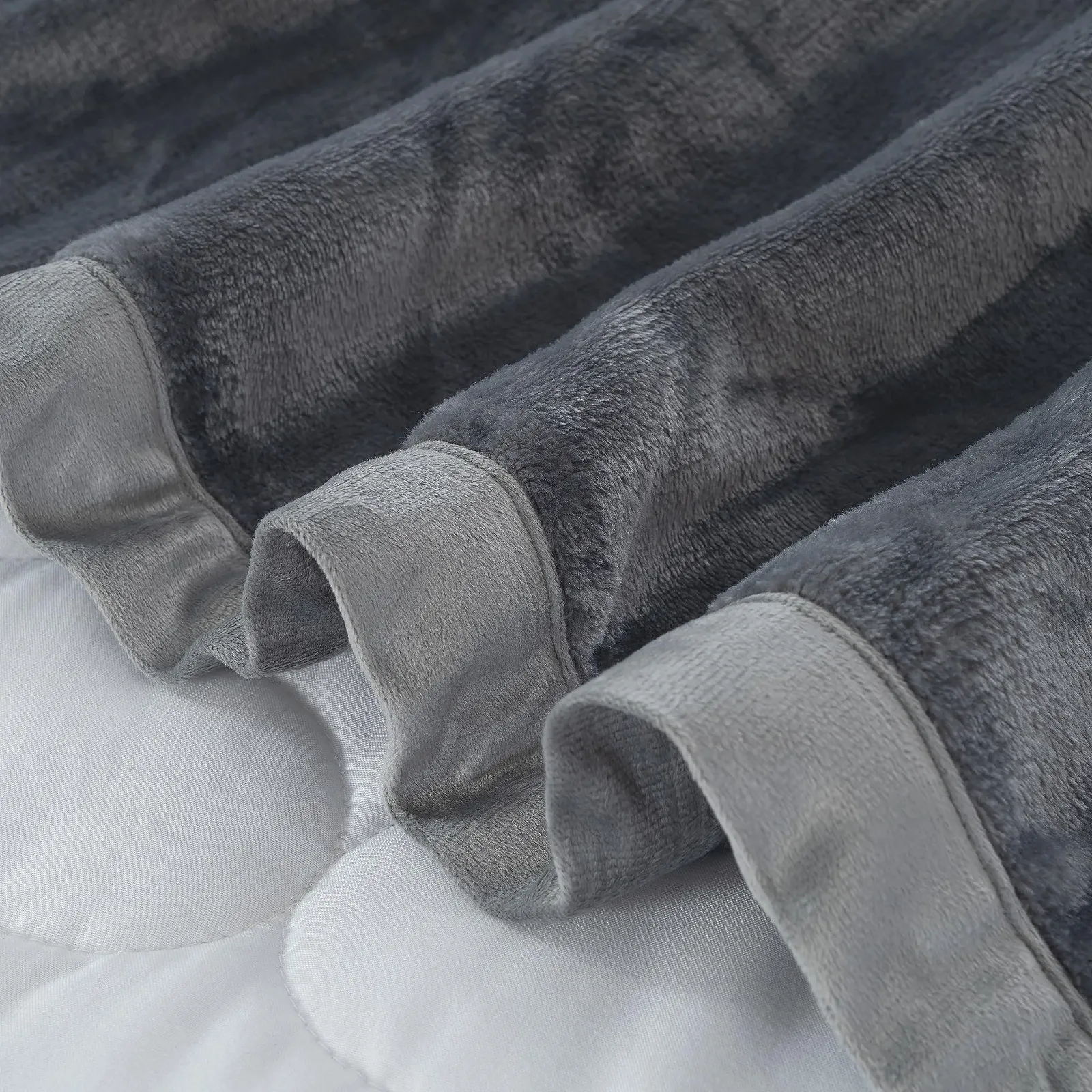 Покривало бронзова однотонна 150 x 200 см (темно-сірий), фото №6