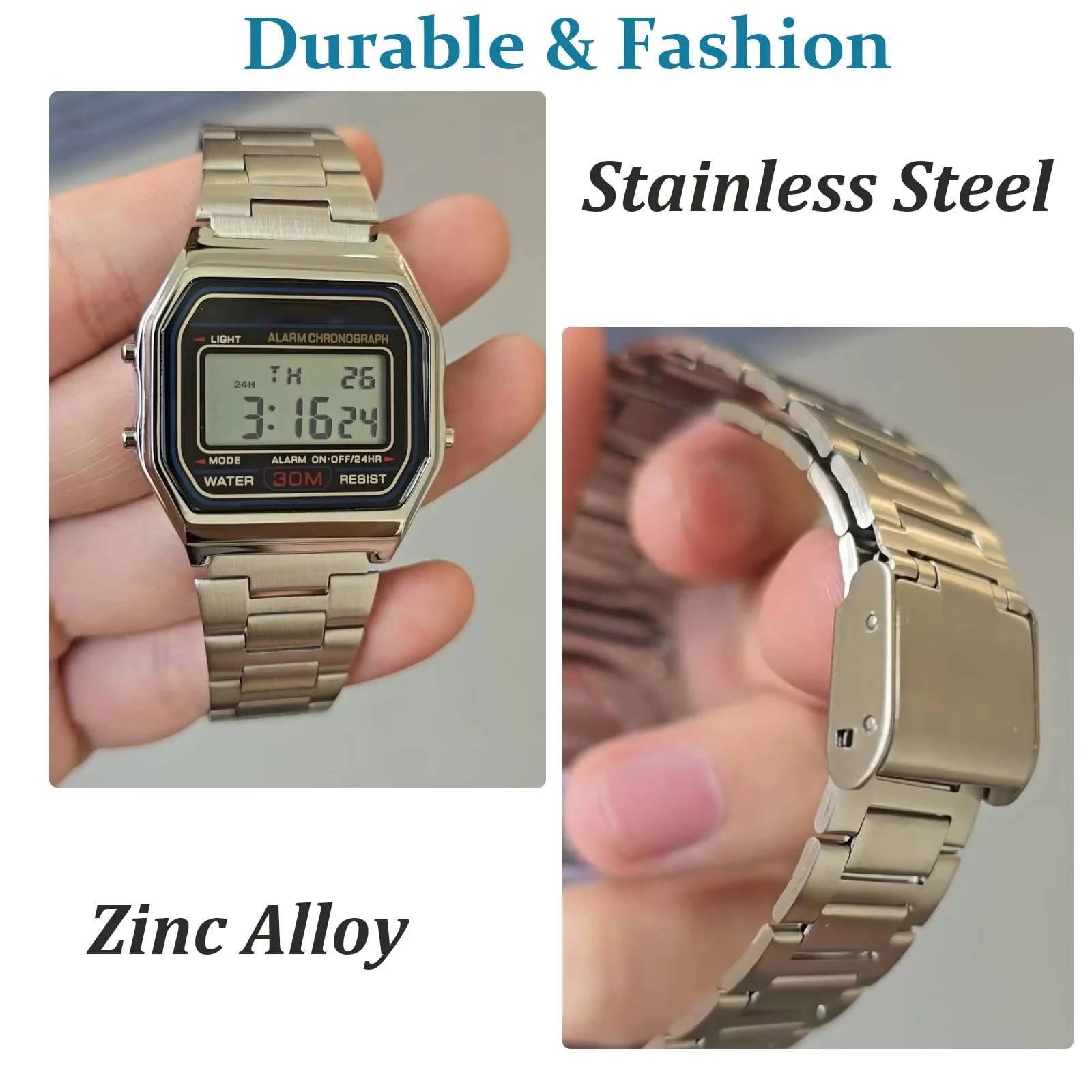 Годинник Nicoone Luxuri 30 м, водонепроникний, фото №3 Годинник Nicoone Luxuri 30 м, водонепроникний, фото №3