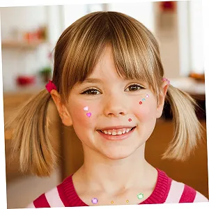 Наклейки со стразами для лица MERRYHAPY 12 листов, сердце, наклейки для ногтей, наклейки для ногтей, Хэллоуин, рождественская вечеринка, клей для лица, ювелирные изделия для лица, стразы synthetic.ua - Фото 1