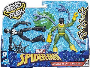 Фігурки рухомі Spiderman Marvel Bend and Flex Людина-павук у чорному костюмі проти Дока Ока 15 см - Фото 1
