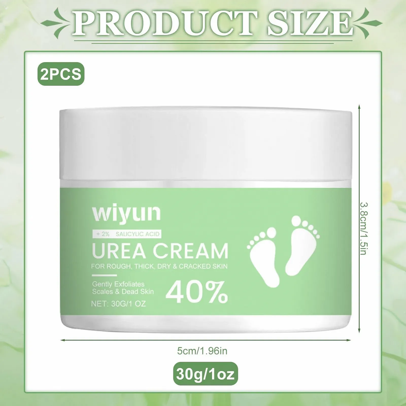 Крем для ног и рук Urea Cream 40% мочевины и 2% салициловой кислоты с алоэ вера, 60 г, фото №2