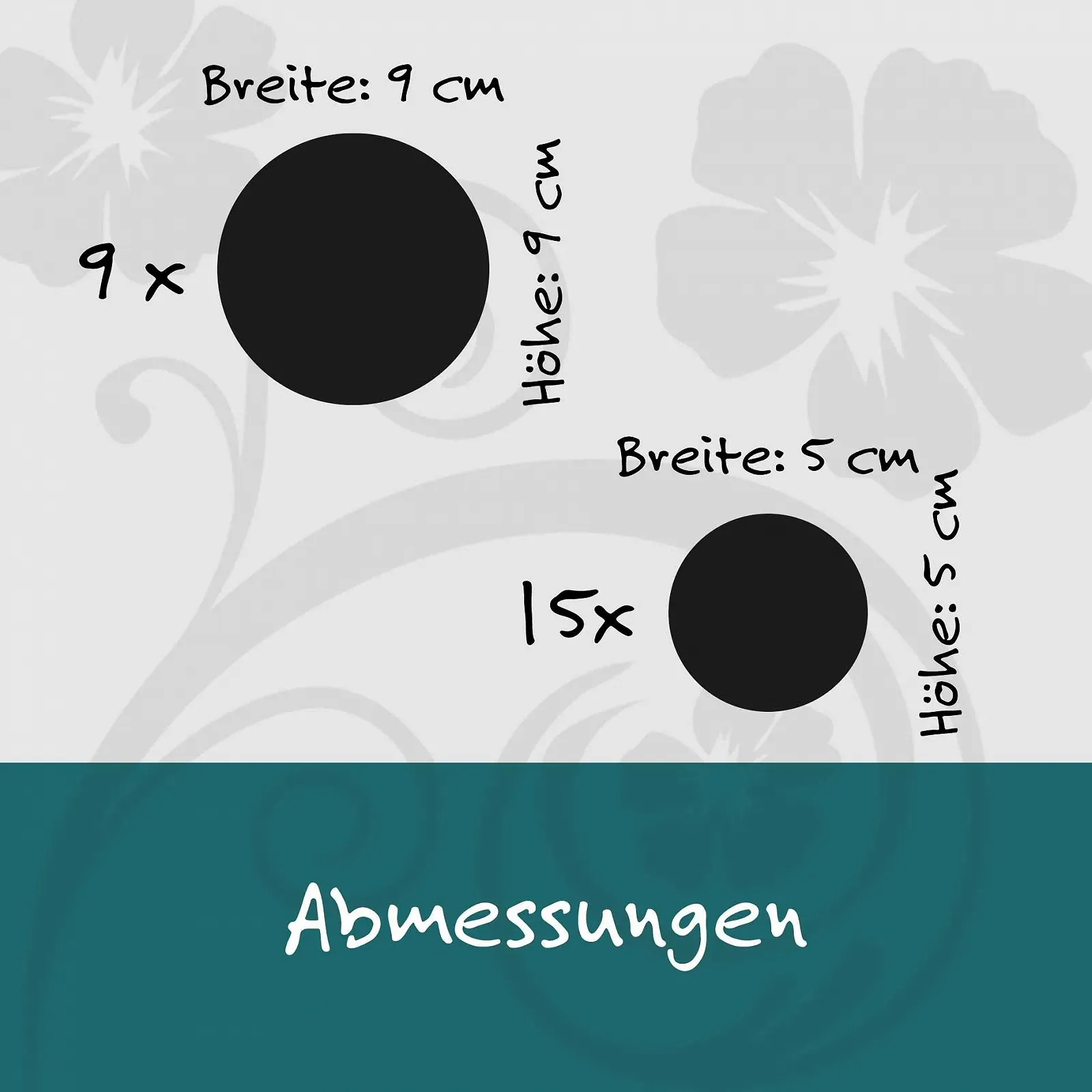 Наклейка на стену kleb-Drauf 24 Dots Glossy, Синий, фото №3