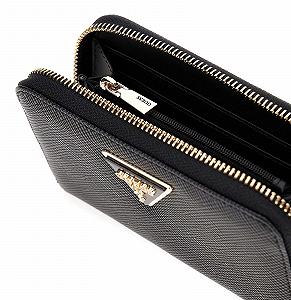 Гаманець Жіночий GUESS Laurel slg zip around black A25GU45 ZG8500140 synthetic.ua - Фото 1