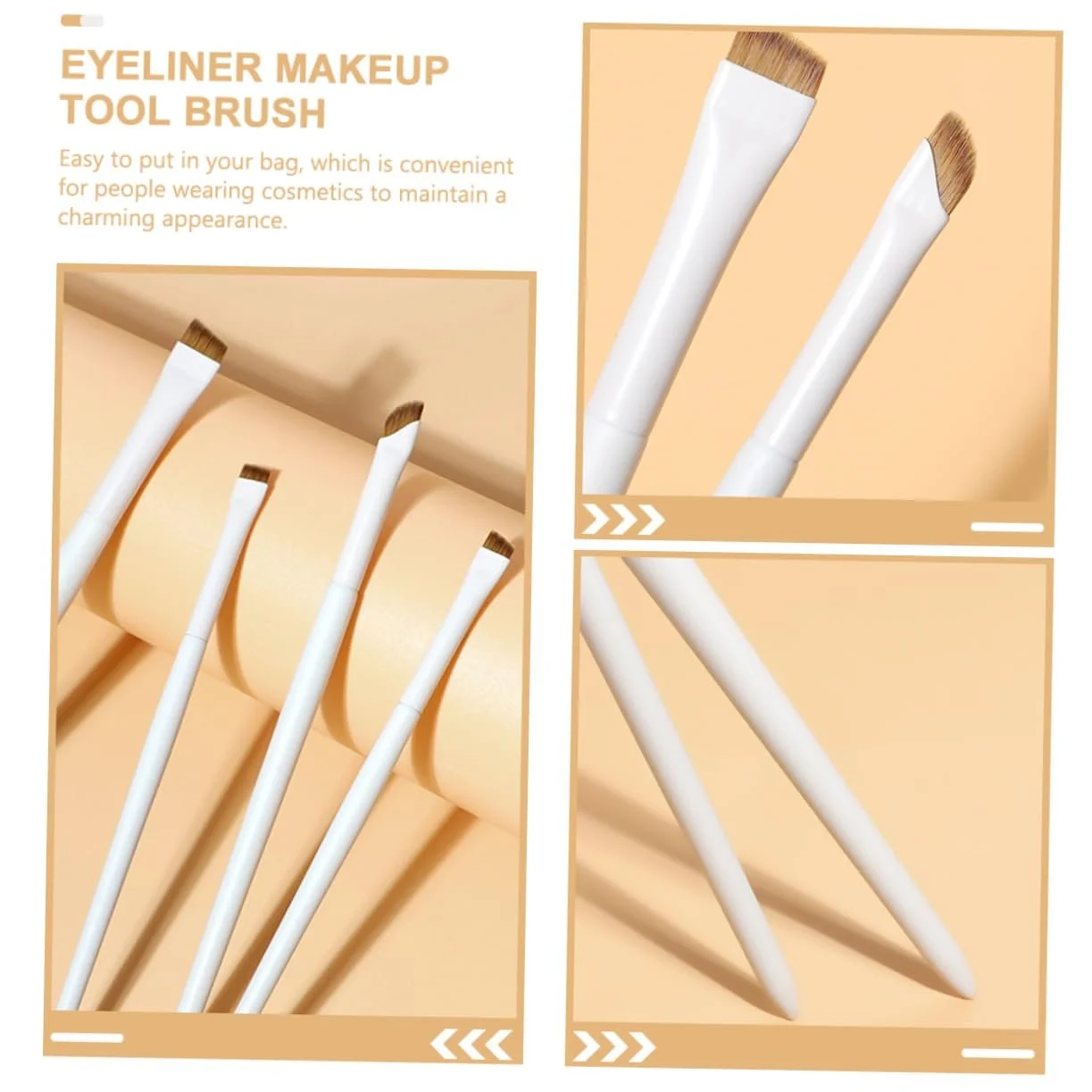 Пензлі для підводки Healeved Плоский Інструмент для макіяжу очей, фото №7