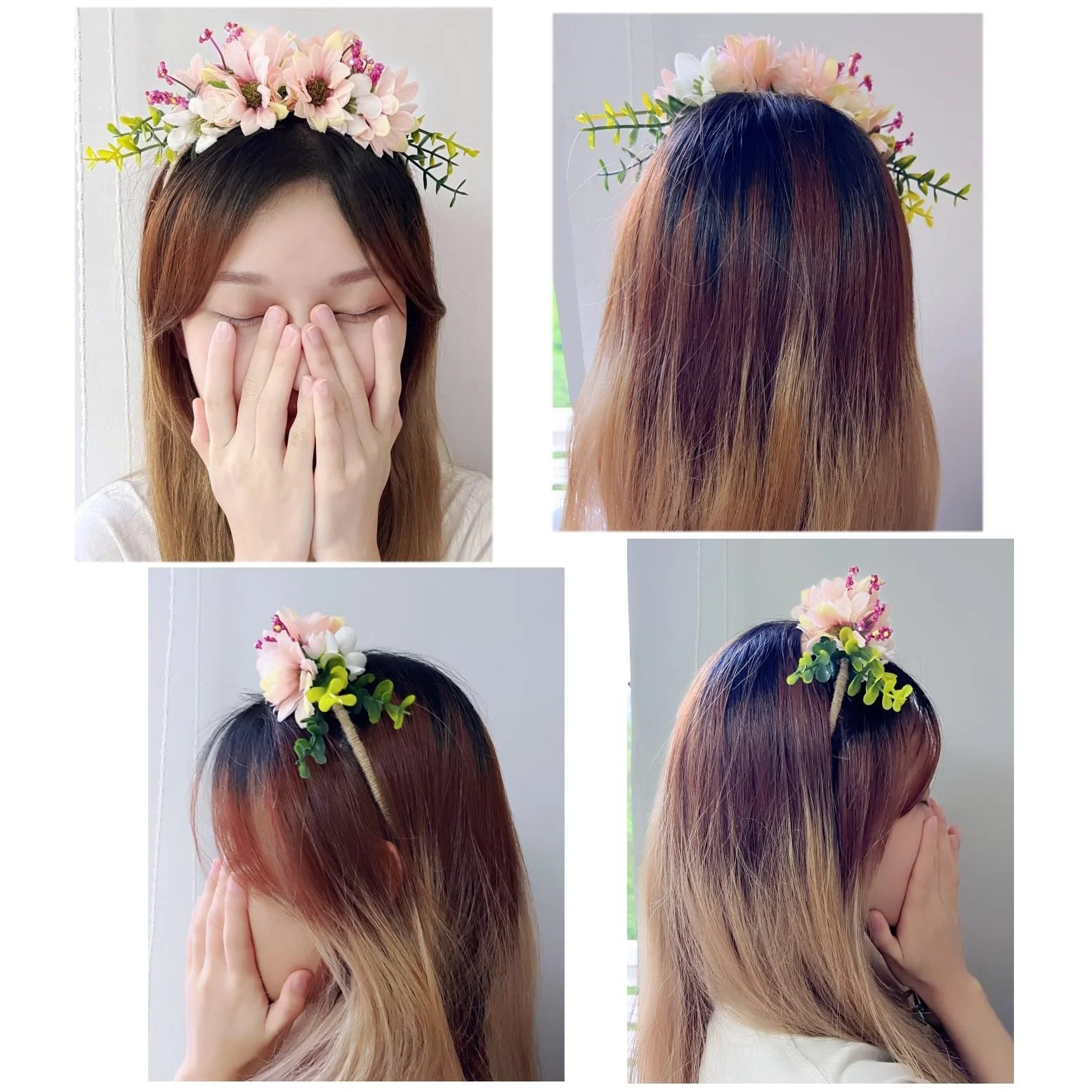 Обруч для волос Цветок JZK, фото №3