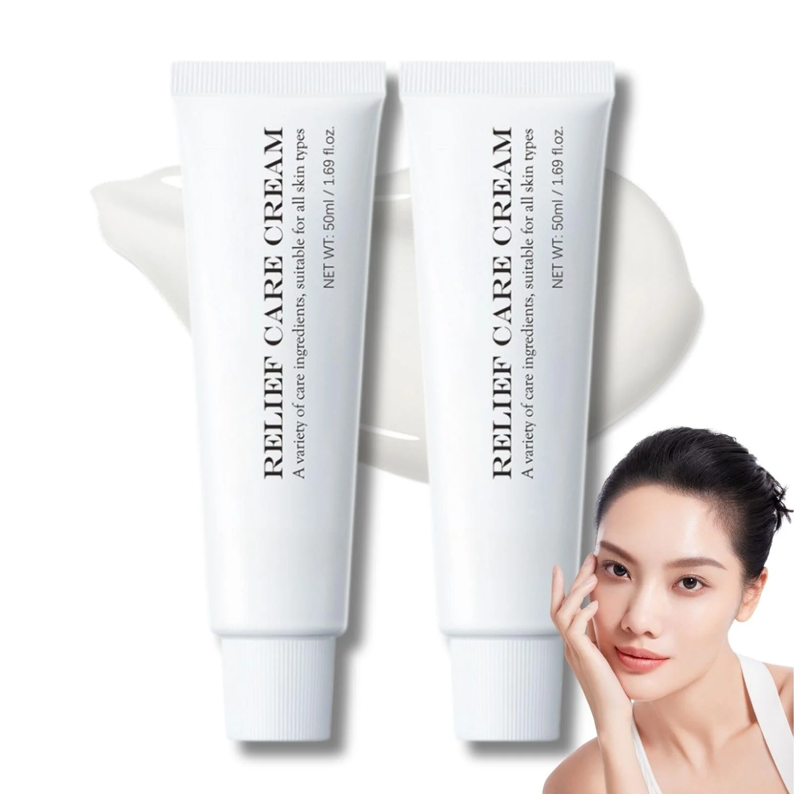 Денний крем 345 Relief Cream зволожуючий заспокійливий омолоджуючий 2 шт., фото №1