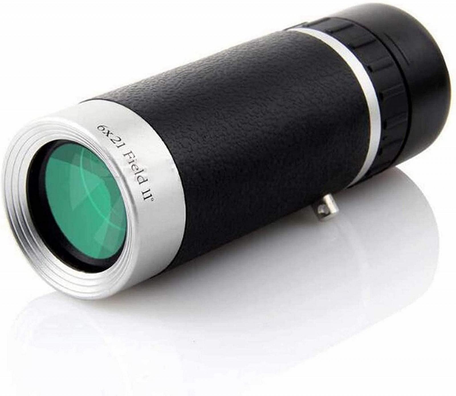 Монокуляр 6x21 Широкий Кут IPX-7 Наповнений Амміаком Водонепроникний Металевий Корпус HD Зелене Покриття, фото №1