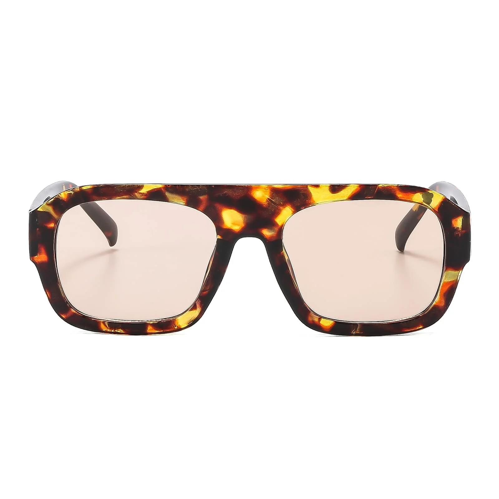 Сонцезахисні окуляри Квадратні LJCZKA Ретро 90-х Модні великі квадратні з плоским верхом та захистом UV400, фото №2