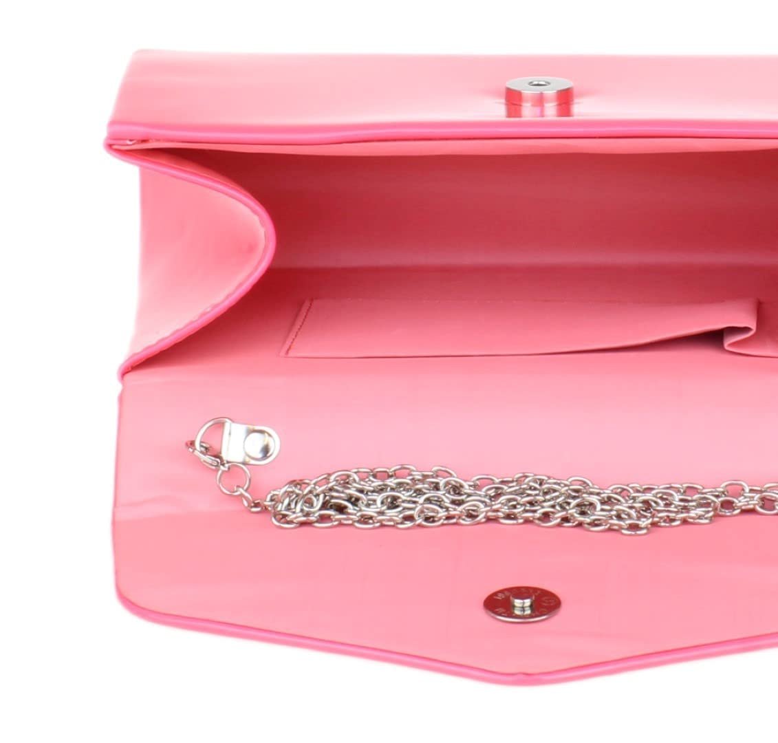 Клатч Girly Handbags лакований, жіночий, маленький жорсткий, фото №4