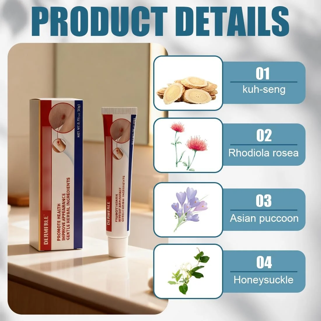 Крем для ухода за кожей натуральный увлажняющий 20 г, фото №2