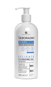 Гель для душу Seboradin Hydroderm для чутливої сухої атопічної шкіри для обличчя та тіла з D-пантенолом та олією насіння бавовни 400 мл - Фото 1