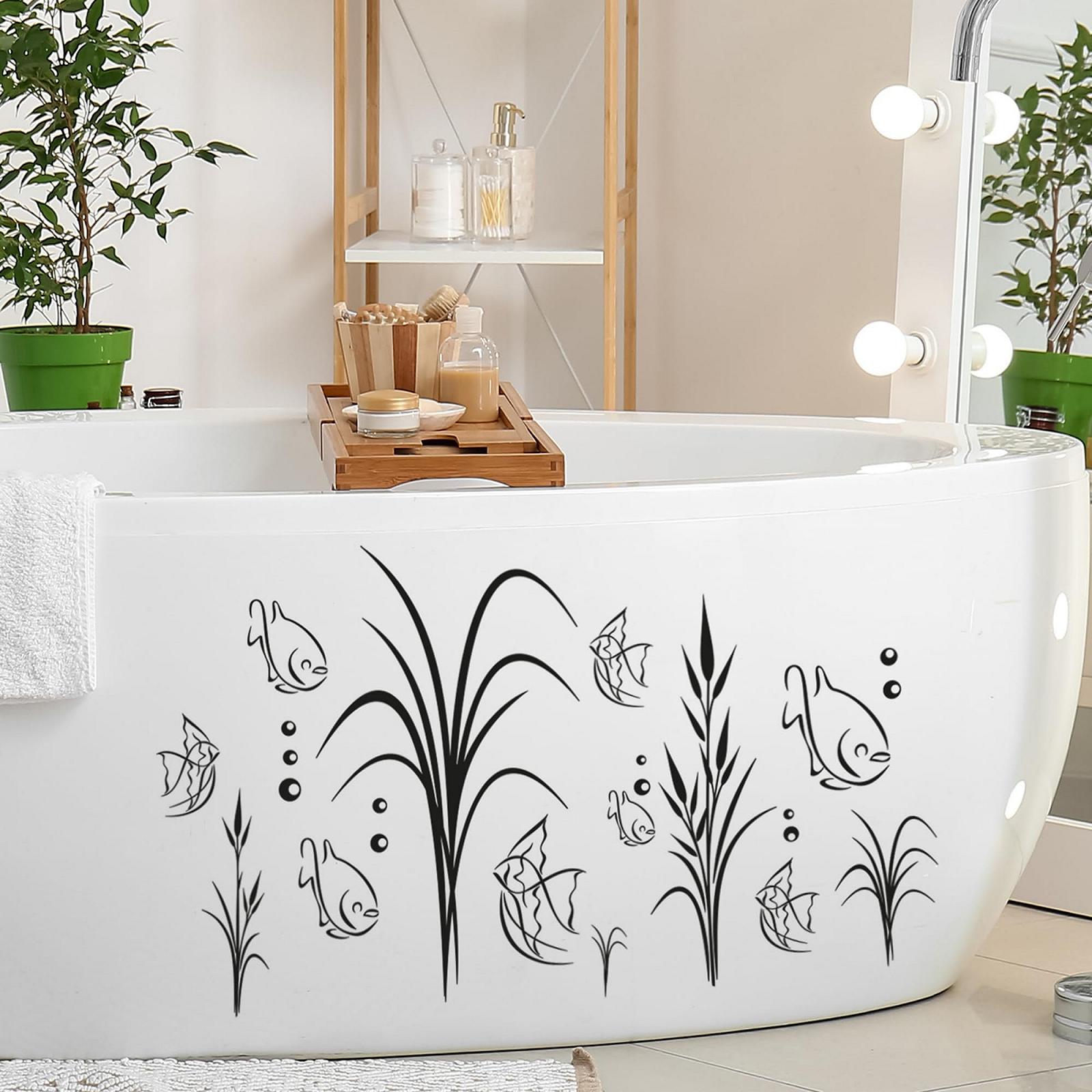 Наклейка для ванної GRAZDesign Морське дно з рибами Водостійка 049 Royal Blue 100 x 57 см, фото №3 Наклейка для ванної GRAZDesign Морське дно з рибами Водостійка 049 Royal Blue 100 x 57 см, фото №3