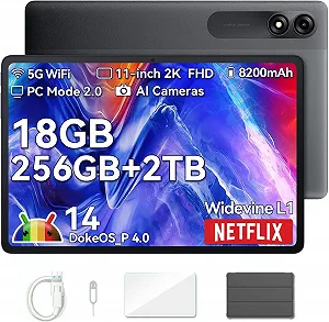 Планшет Blackview Tab 9 WIFI 11" (6+12)/256ГБ 8 ядер Android 14 8200 мАг Чорно - Сірий - Фото 1