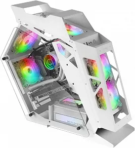 Ігровий корпус для ПК Mars Gaming MC61 / без БЖ / ARGB Chroma / Білий - Фото 1