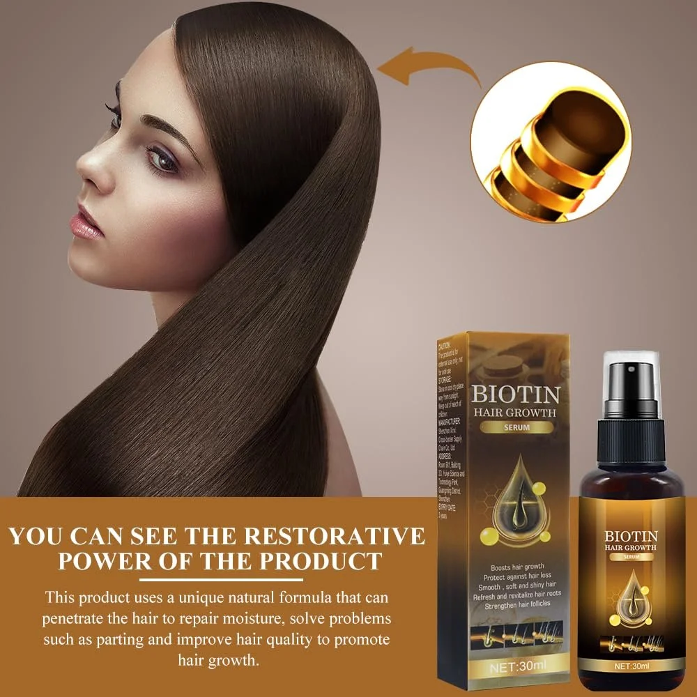 Сироватка KUIRUNRX для росту волосся з біотином, 2 шт, 30 мл, фото №2