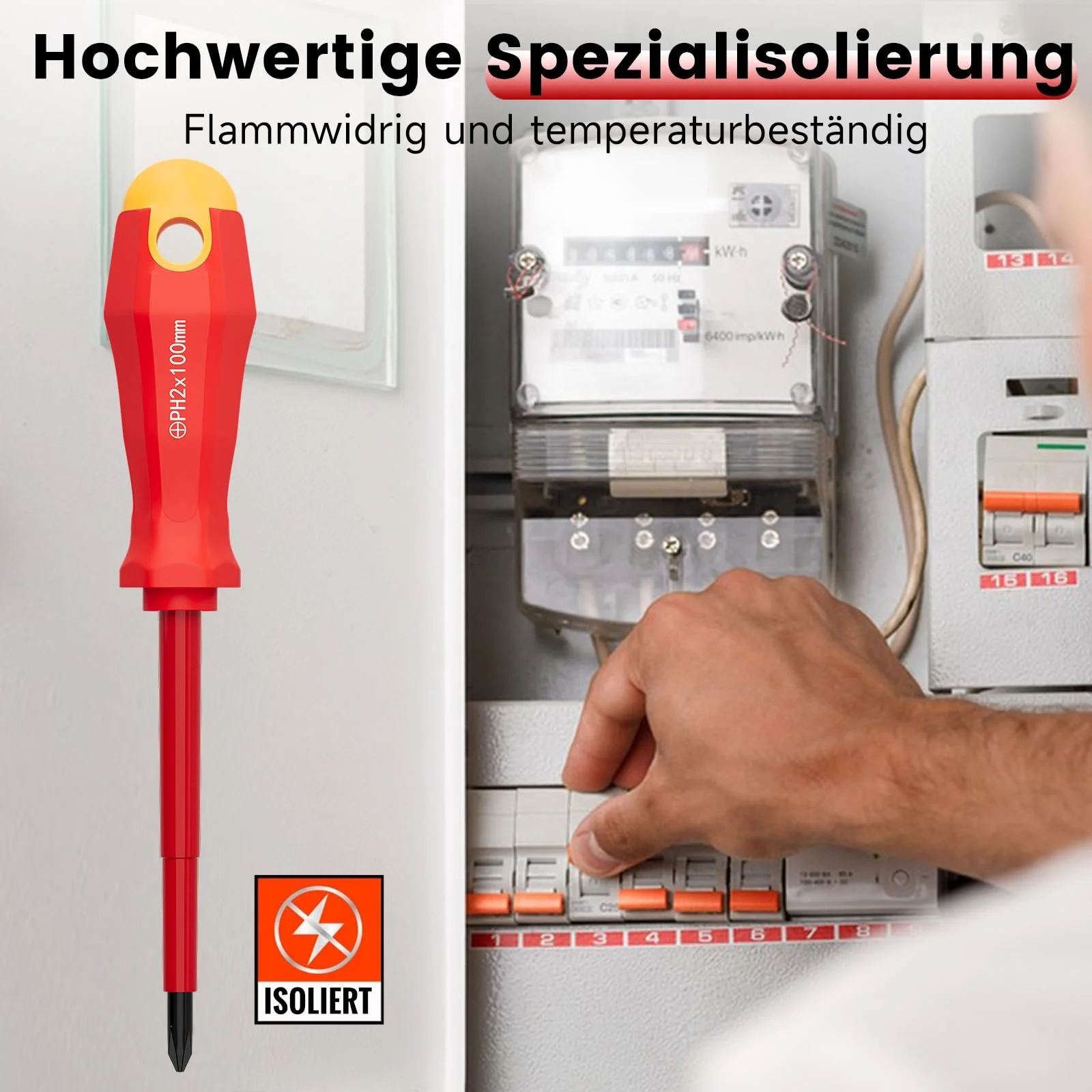 Набір викруток WALTER STAHL 11 шт. магнітні CR-V SL PH PZ ізольовані, фото №6