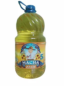 Олія соняшникова "Масна" Рафінована Дезодорована виморожена Марки "П", 5 л - Фото 1