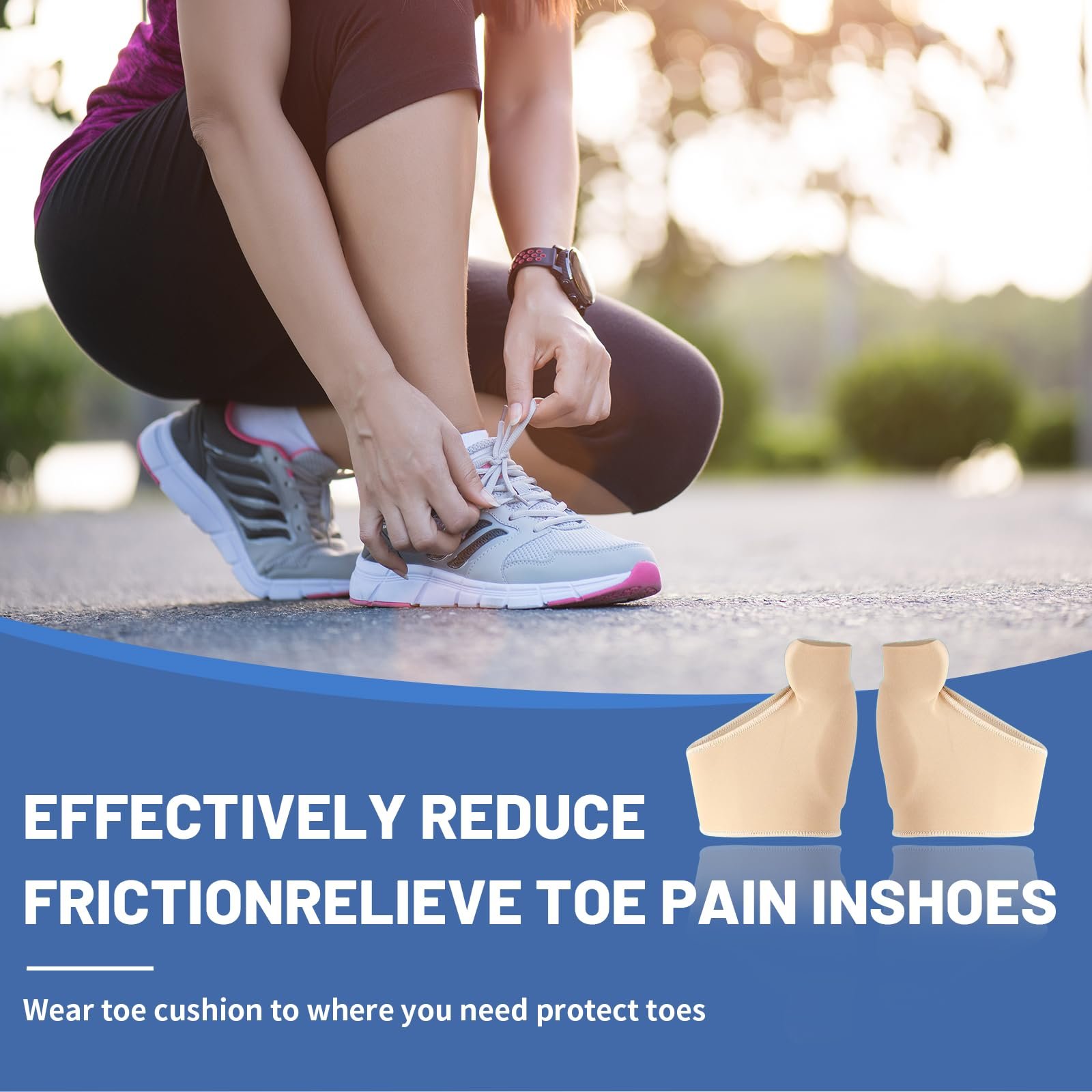 Шкарпетки для корекції великого пальця стопи Hallux Valgus, корекція молоткоподібного пальця та захист, фото №4