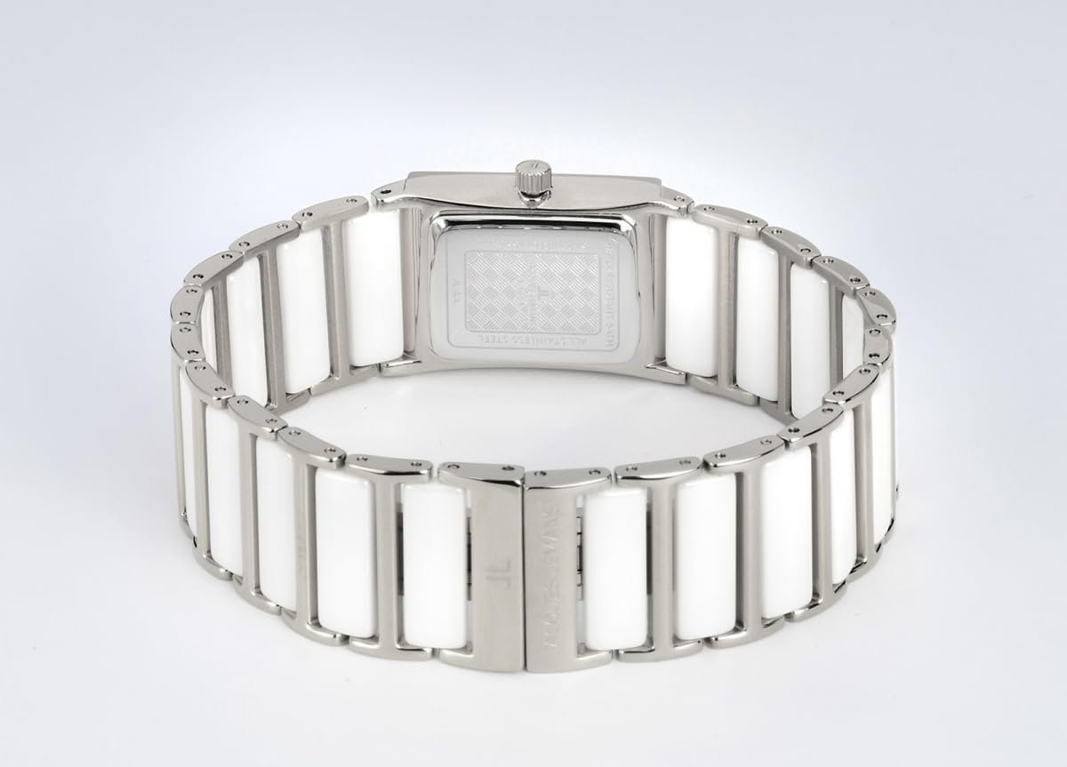 Женские керамические часы Jacques Lemans York 1-1651E-SET56 (Набор: часы, ожерелье, серьги-гвоздики и кольцо), фото №4