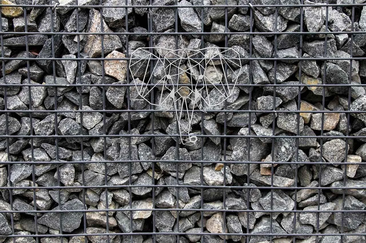 Настінний декор Illumino Gabions Elephant геометричний порошкове покриття 434 x 381 мм сріблястий, фото №5 Настінний декор Illumino Gabions Elephant геометричний порошкове покриття 434 x 381 мм сріблястий, фото №5