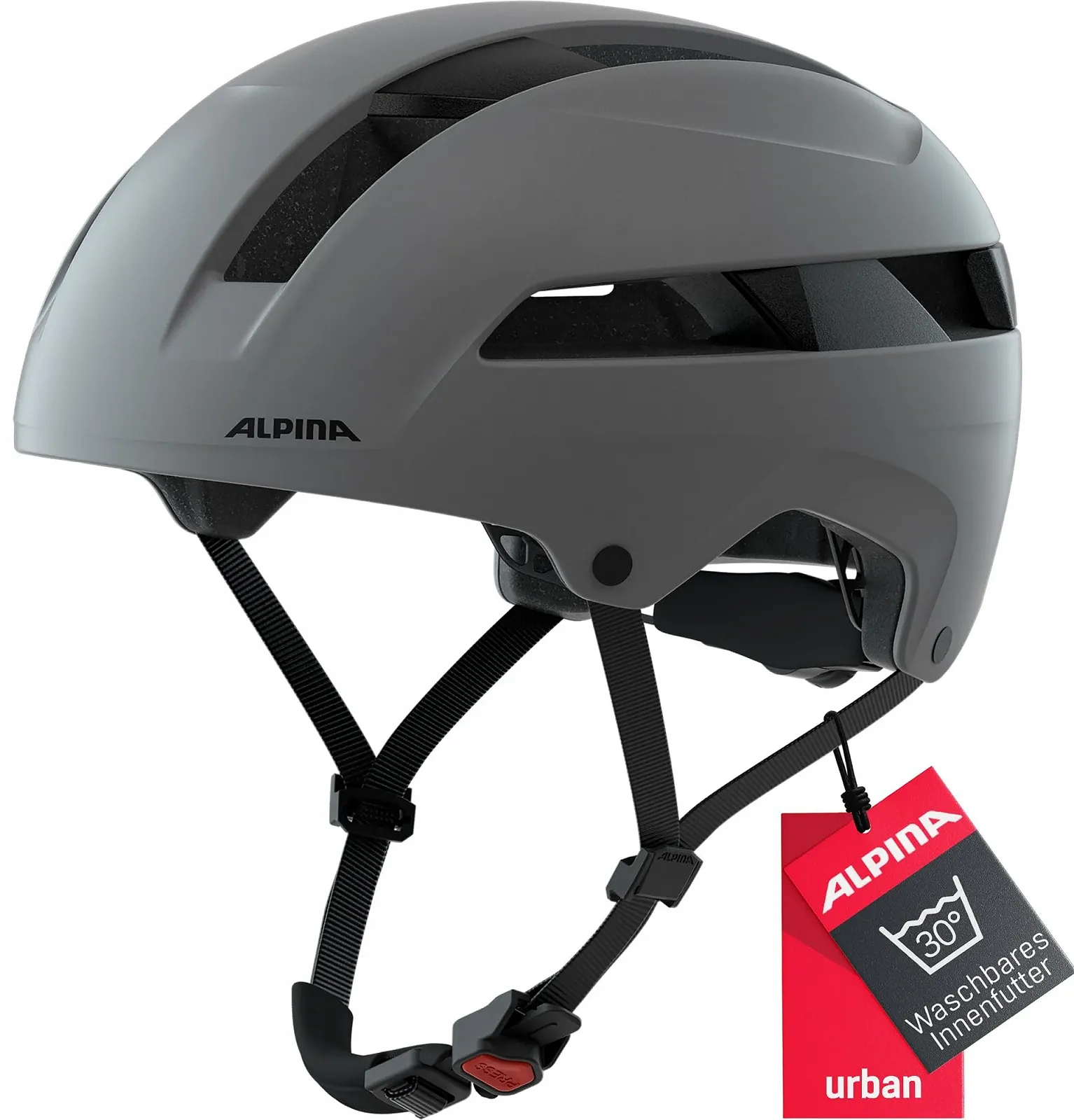 Шолом ALPINA Soho / 55-59 см / Сірий, фото №1