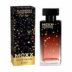 Туалетна вода Mexx Black & Gold Limited Edition Woman 30 мл - Фото 1