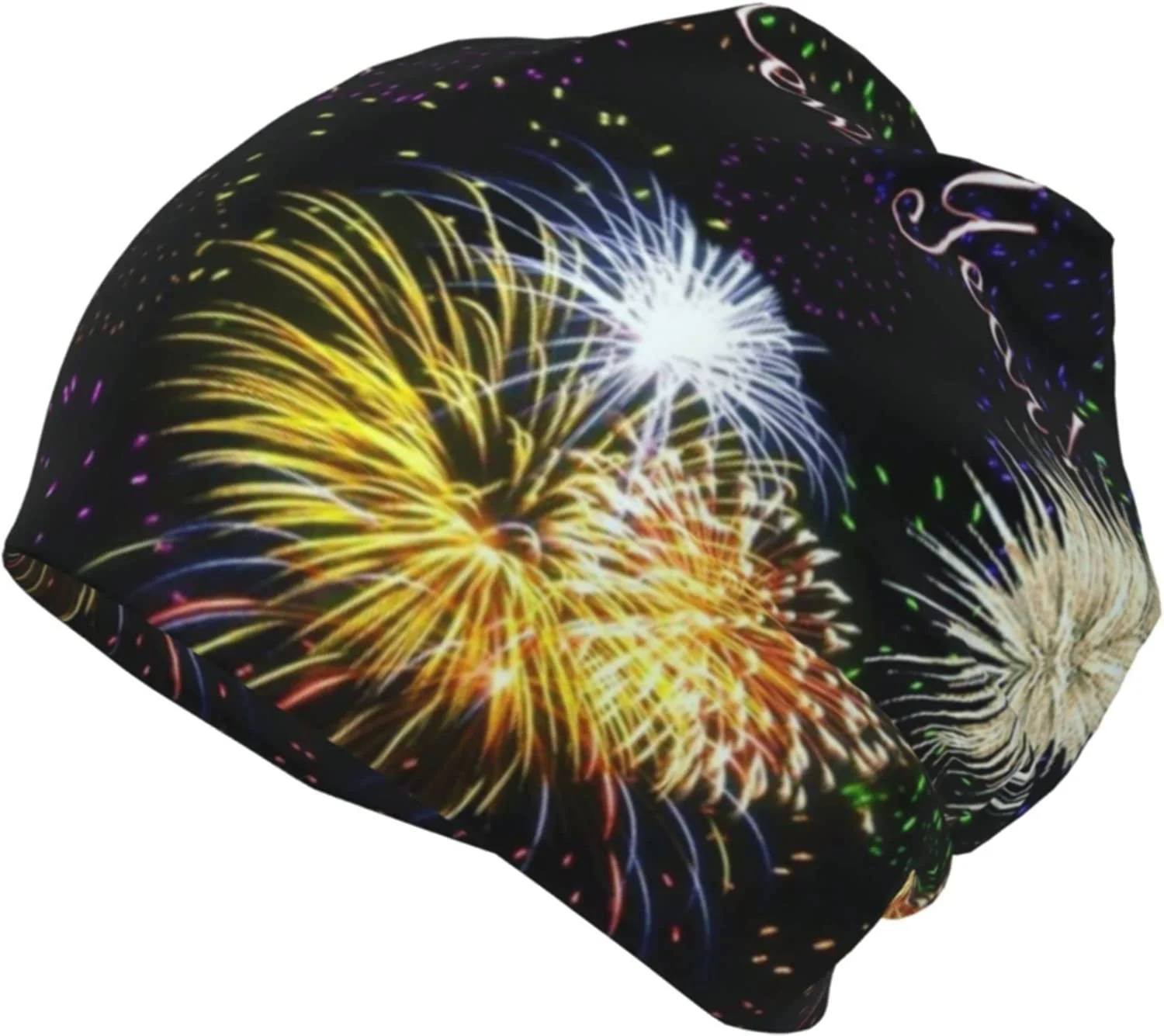 Шапка LOUJIN З Новим Роком Феєрверків для Хлопчиків, Тепла В'язана Шапка Slouchy для Підлітків, One size, фото №1