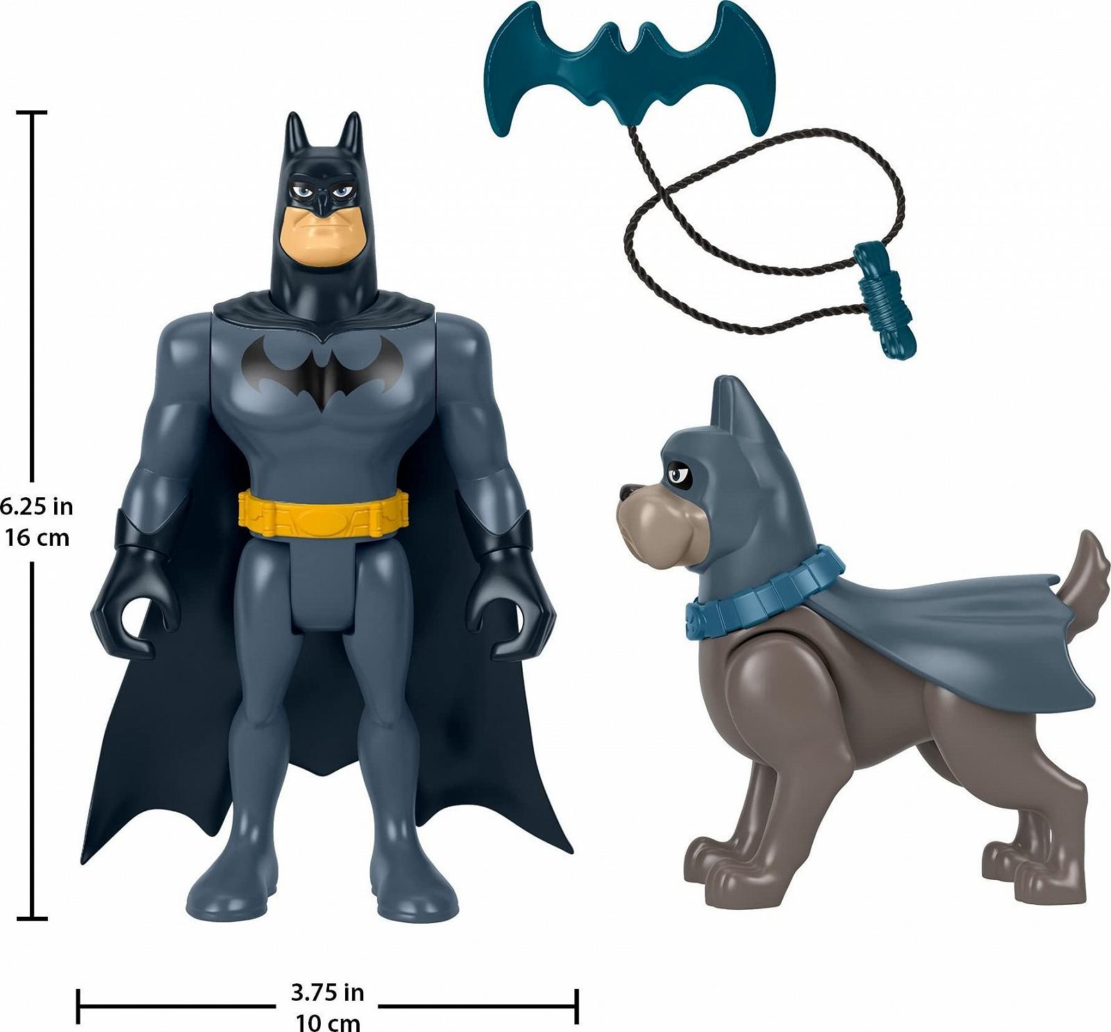 Набор фигурок Бэтмен и Эйс DC Super Pets DC League of Super-Pets, 2 подвижные фигурки и аксессуары, фото №5