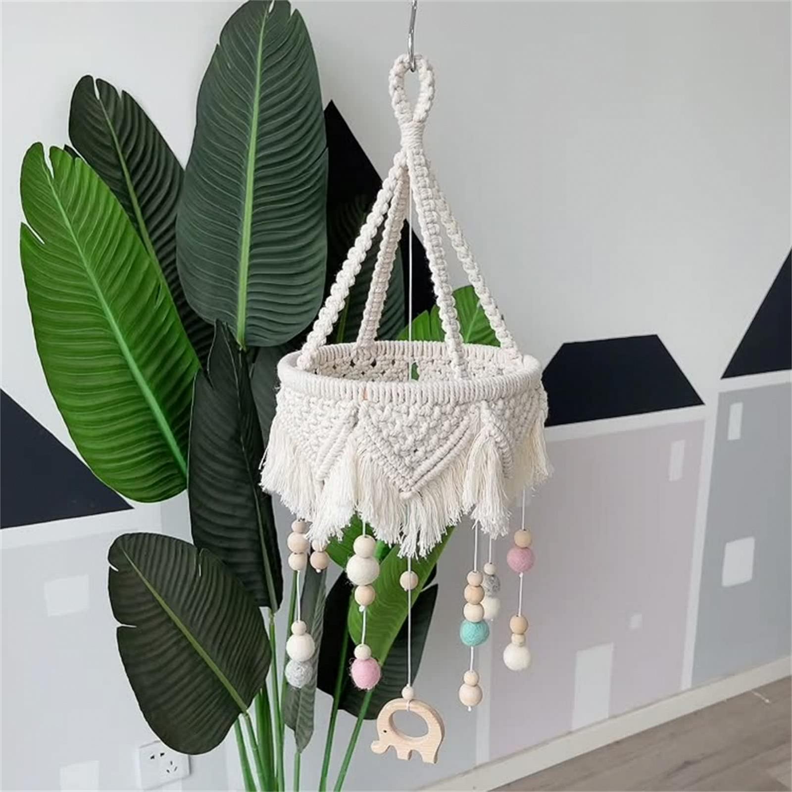 Мобиль детский RAILONCH Rainbow Baby Bed Mobile Деревянный с фетровыми шариками, фото №5