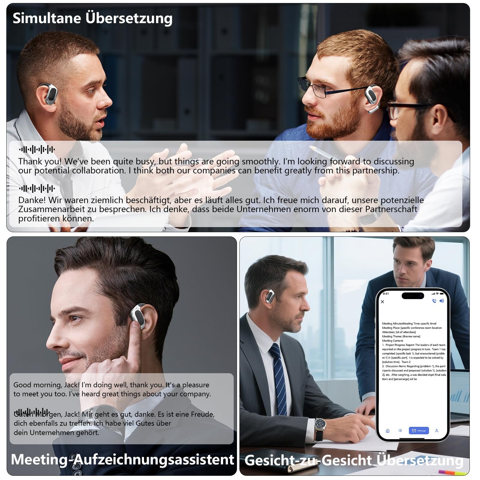 Наушники с ШИ-переводчиком Черный, фото №3 Наушники с ШИ-переводчиком Черный, фото №3