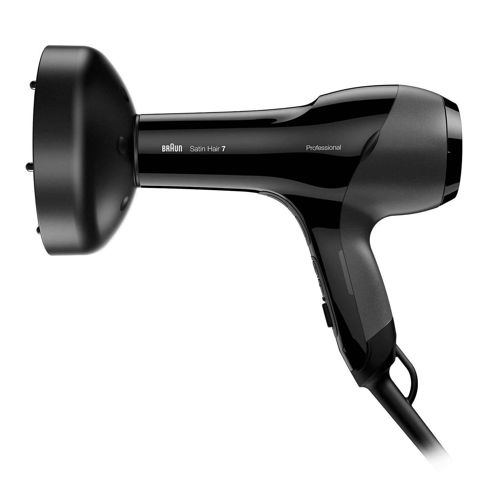 Фен Braun Satin Hair 7 SensoDryer HD785 с термосенсором, IonTec и диффузором, черный, фото №3
