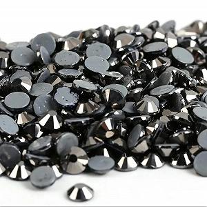 Стрази S 6 S 30 40 кольорів кристал, каміння для тканини Чорний S 6 1440 шт - Фото 1