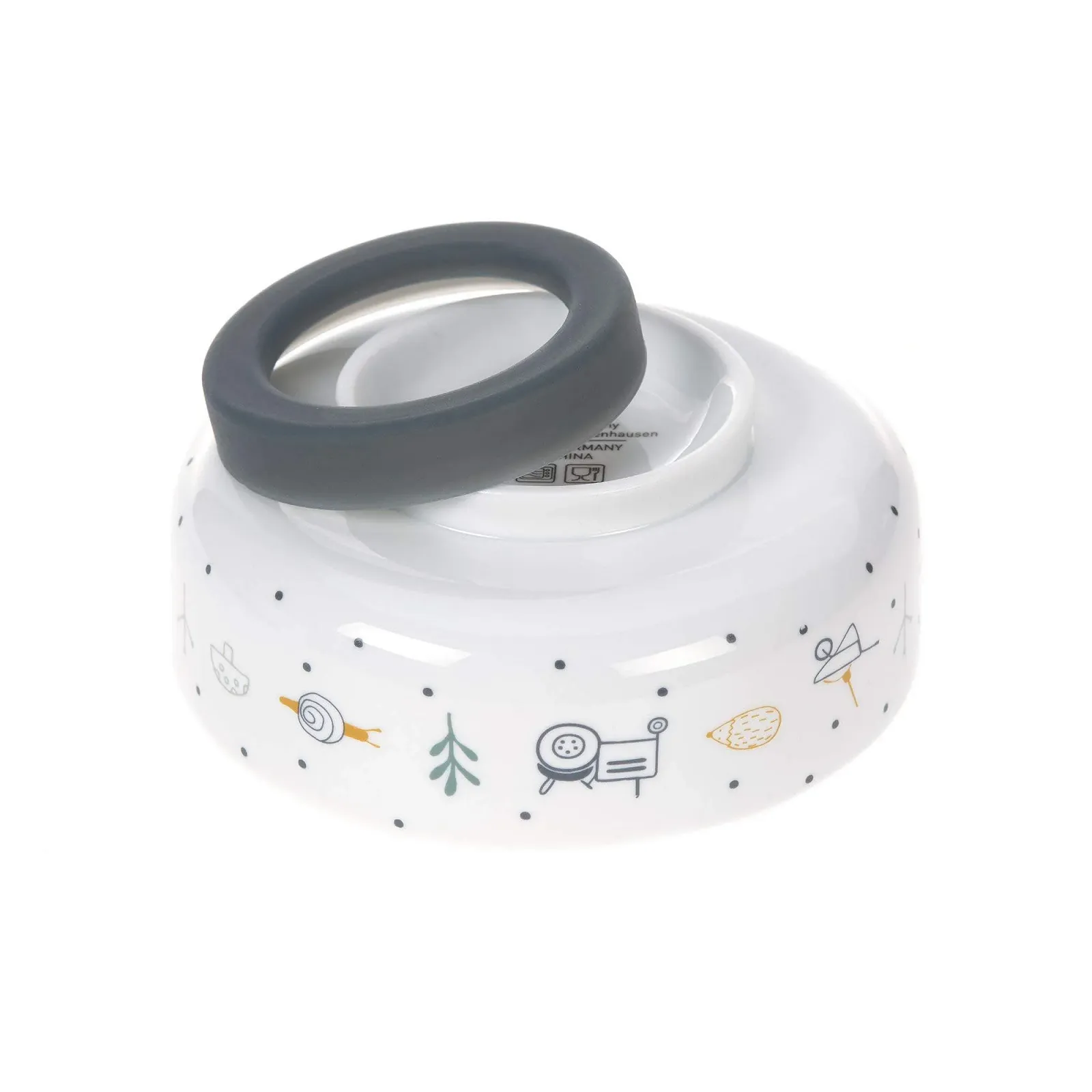 Набір посуду LÄSSIG порцеляновий посуду: тарілка, миска, чашка з силіконовим кільцем, нековзний, фото №8 Набір посуду LÄSSIG порцеляновий посуду: тарілка, миска, чашка з силіконовим кільцем, нековзний, фото №8