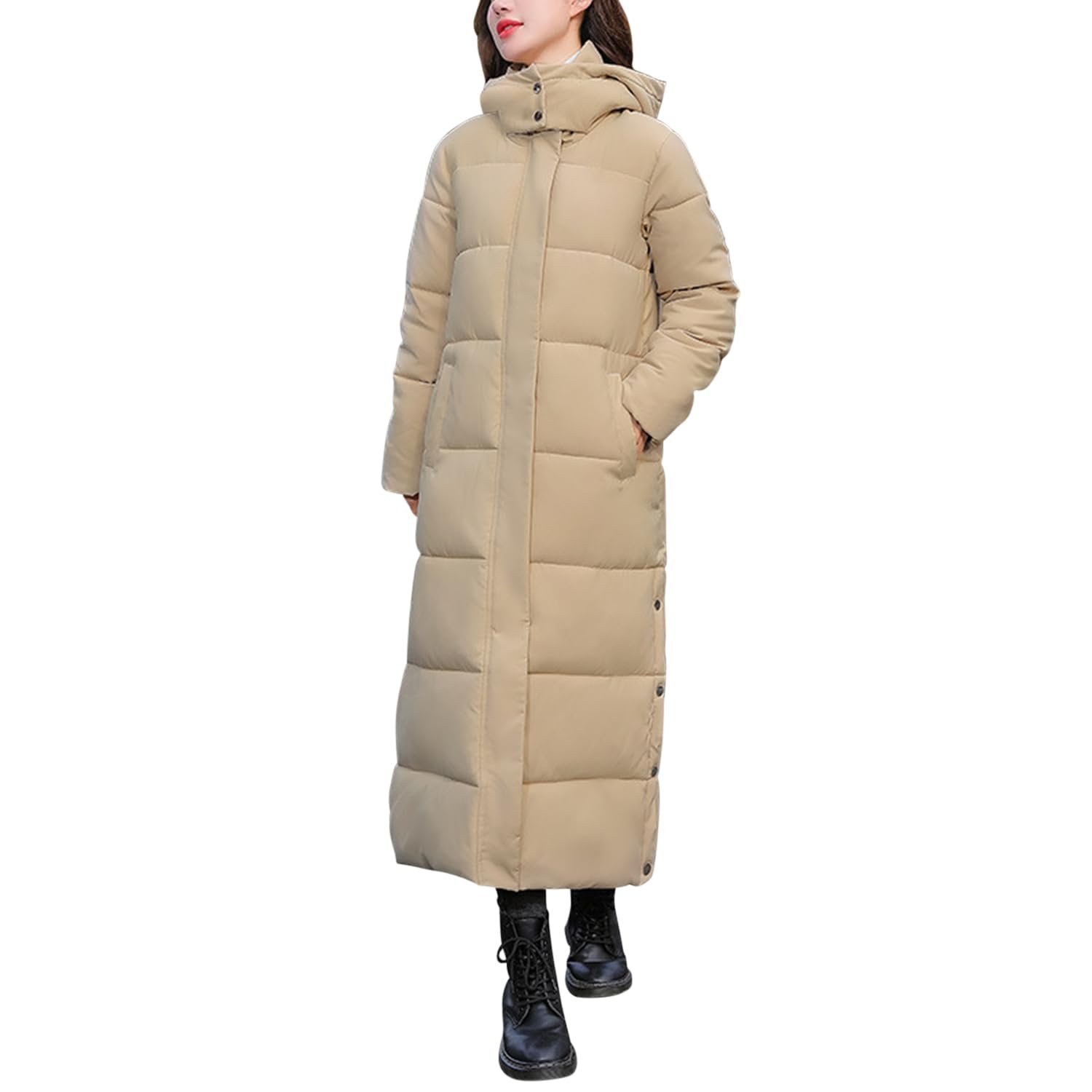 Пальто Petalum Женское Длинное С Капюшоном Зимнее, фото №1