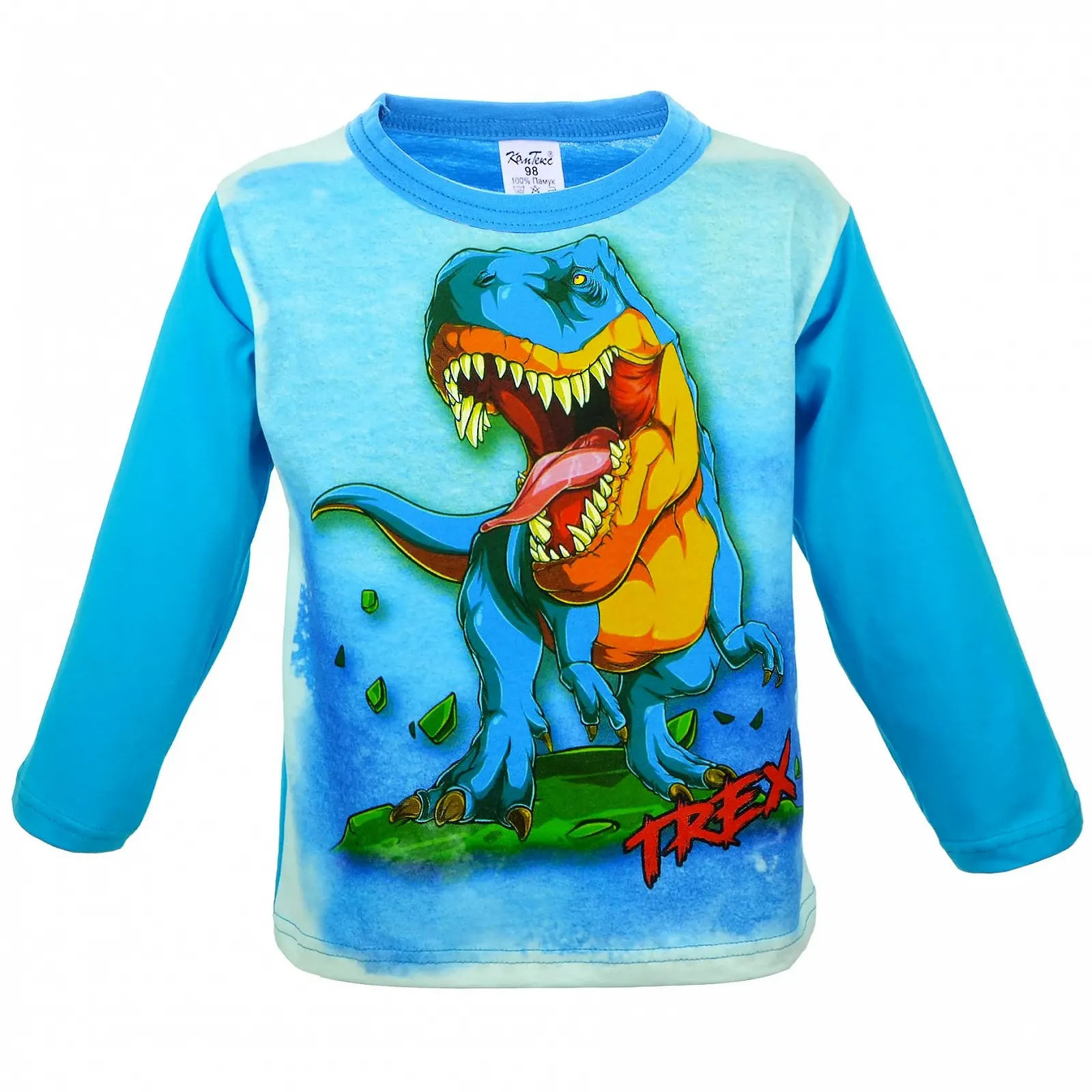 Піжама Paw Blue з довгими рукавами для хлопчиків, 100% бавовна, комплект з двох предметів, фото №2