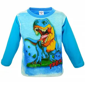 Пижама Paw Blue с длинными рукавами для мальчиков, 100% хлопок, комплект из двух предметов synthetic.ua - Фото 1