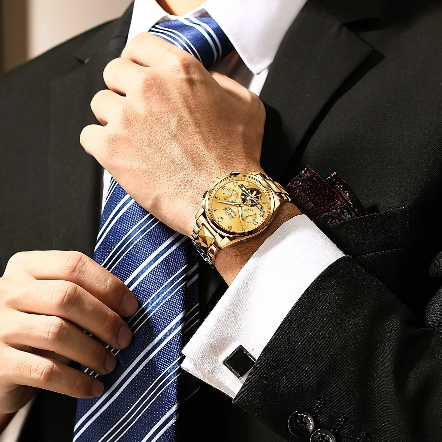 Годинник OUPINKE Автоматичний Механічний Автопідзавод Водонепроникний, фото №6 Годинник OUPINKE Автоматичний Механічний Автопідзавод Водонепроникний, фото №6