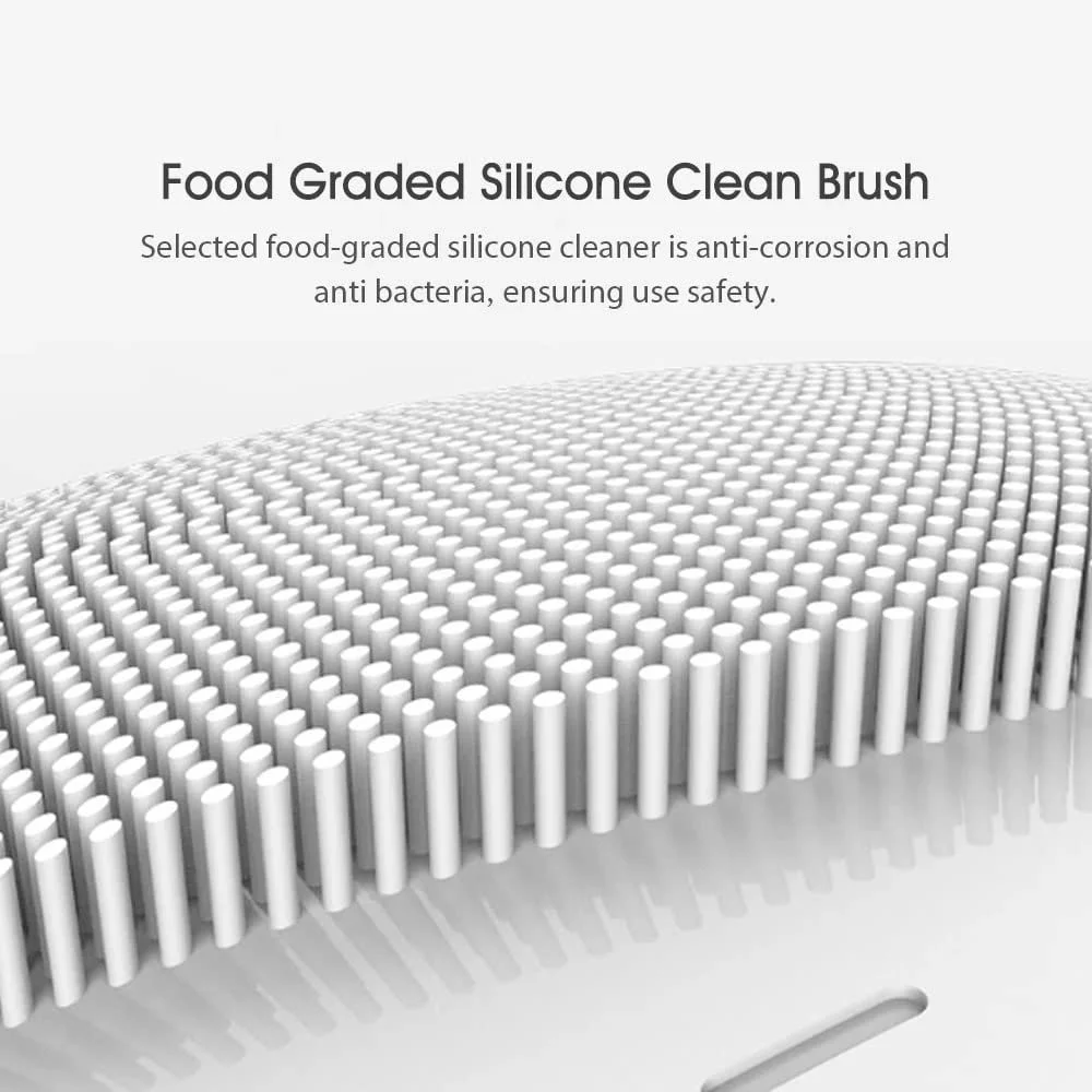 Щітка для очищення обличчя esmeS Силіконова гігієнічна водонепроникна Матовий чорний, фото №6