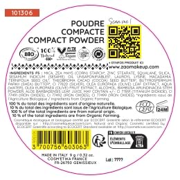 Пудра ZAO Vegan Compact №306 Porcelain Натуральний Веганський 9 г, фото №3 Пудра ZAO Vegan Compact №306 Porcelain Натуральний Веганський 9 г, фото №3