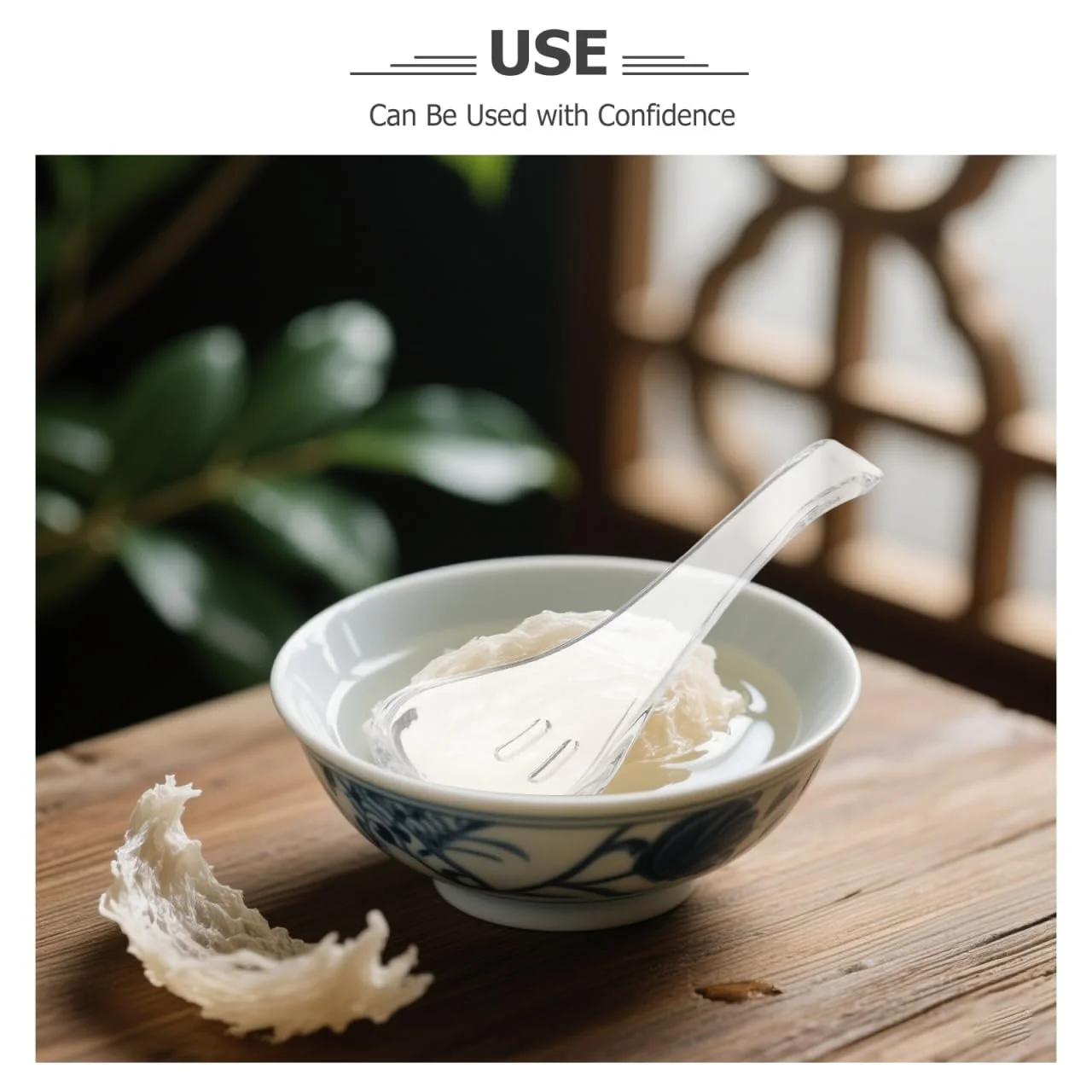 Ложка Суповая Kichvoe Стеклянная Прозрачная (2 шт), фото №5