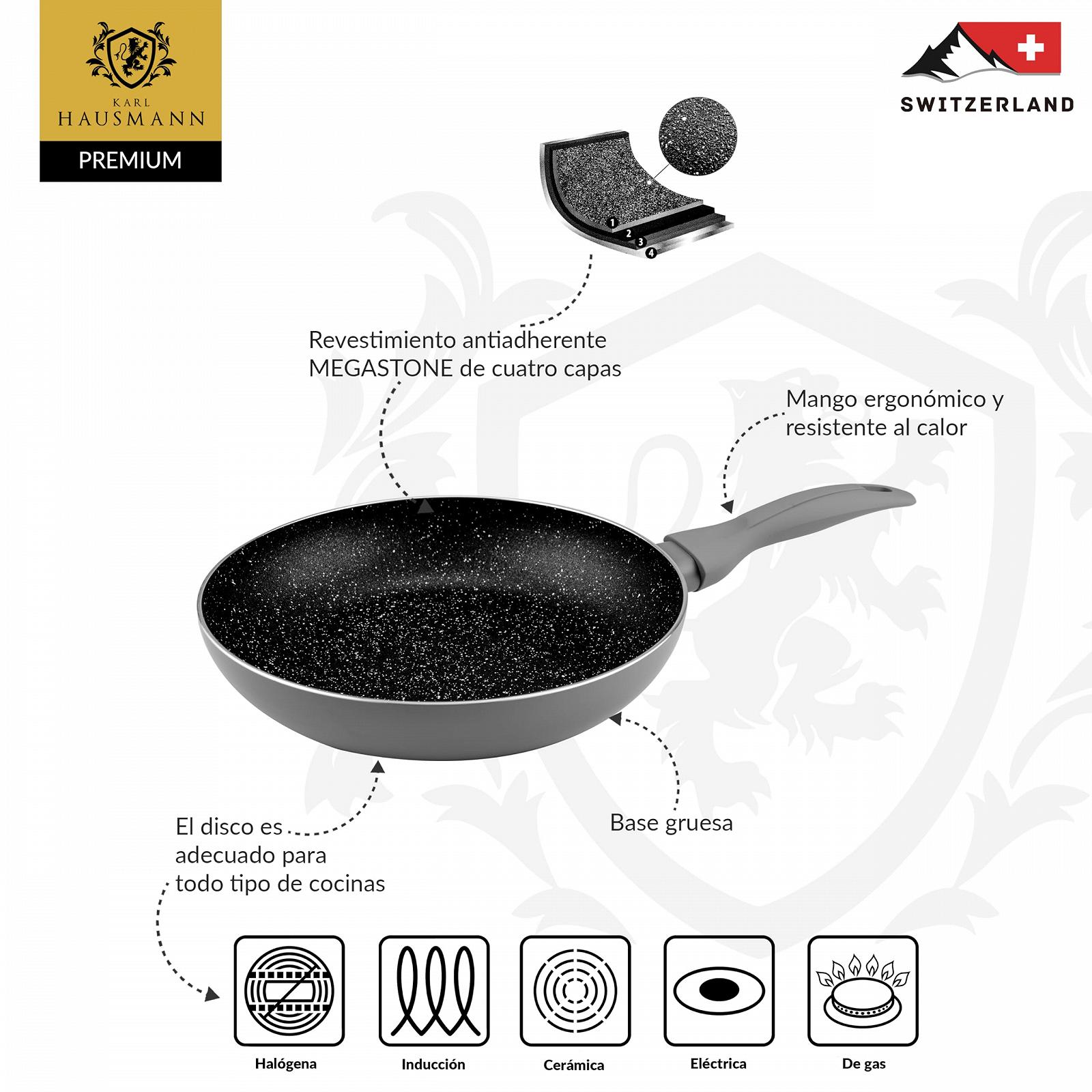 Сковорода KARL HAUSMANN Megastone 28 см с антипригарным покрытием, фото №2 Сковорода KARL HAUSMANN Megastone 28 см с антипригарным покрытием, фото №2