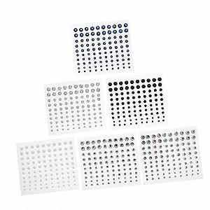 Стрази для нігтів WOONEKY 6 аркушів - Фото 1