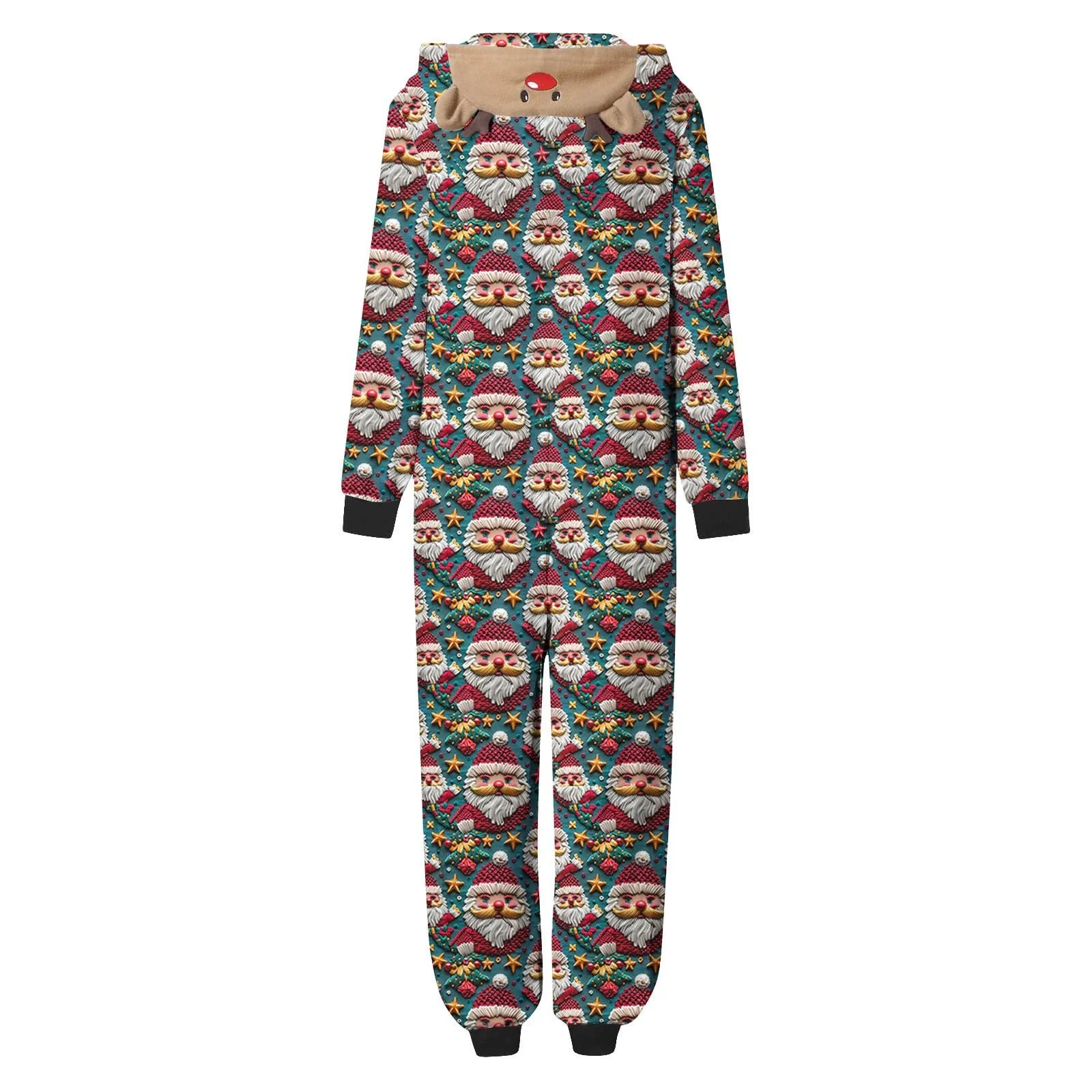 Різдвяний комплект піжами з капюшоном, фото №3