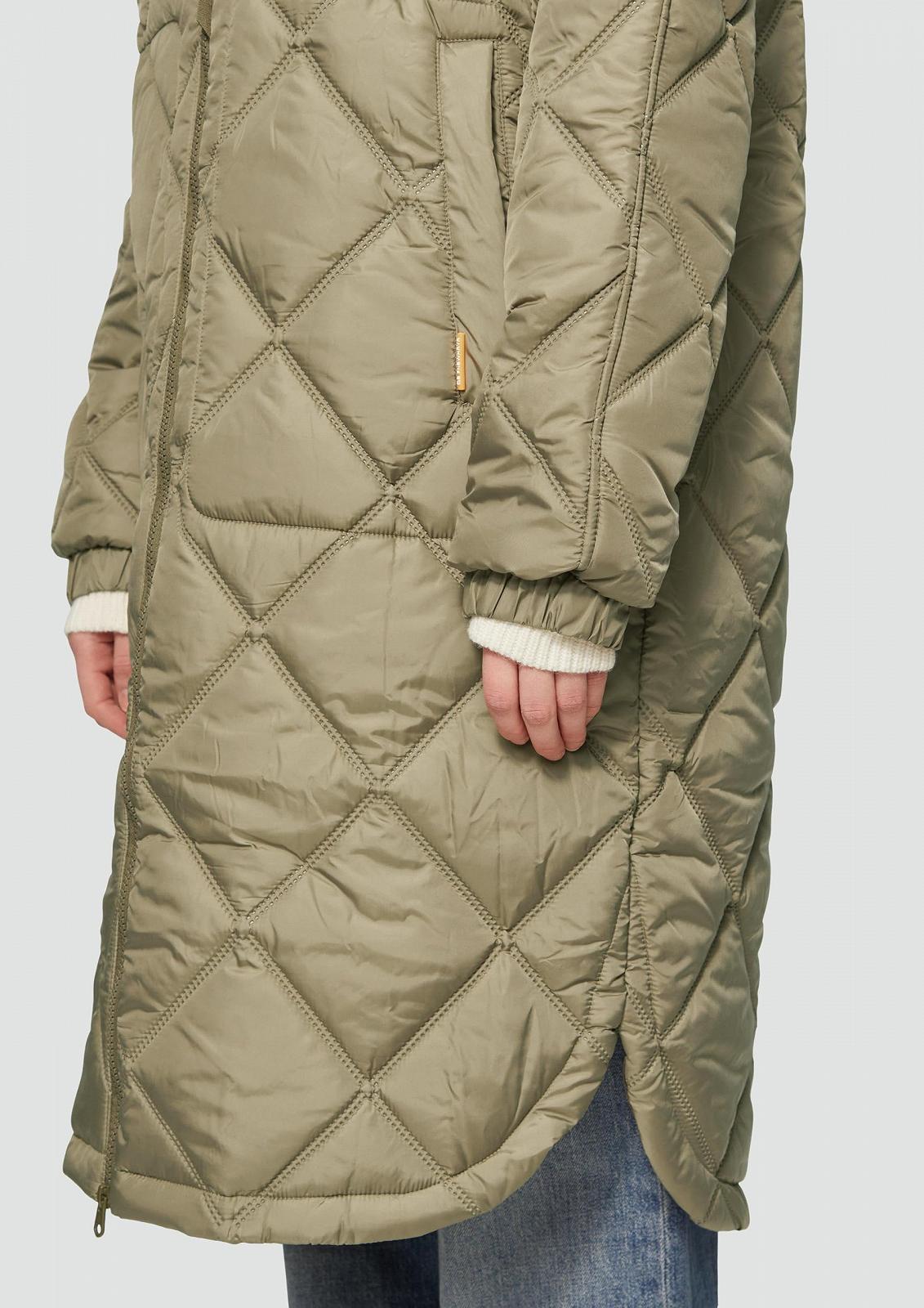 Пальто QS З капюшоном з тисненням, фото №2