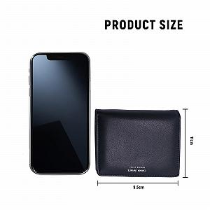 Кошелек Vxcbad Женский PU Кожа Компактный Двойного сложения Мини Кошелек для женщин Маленький кошелек Мульти-карточный слот Ультратонкий Конверт, черный, Минималистичный synthetic.ua - Фото 1