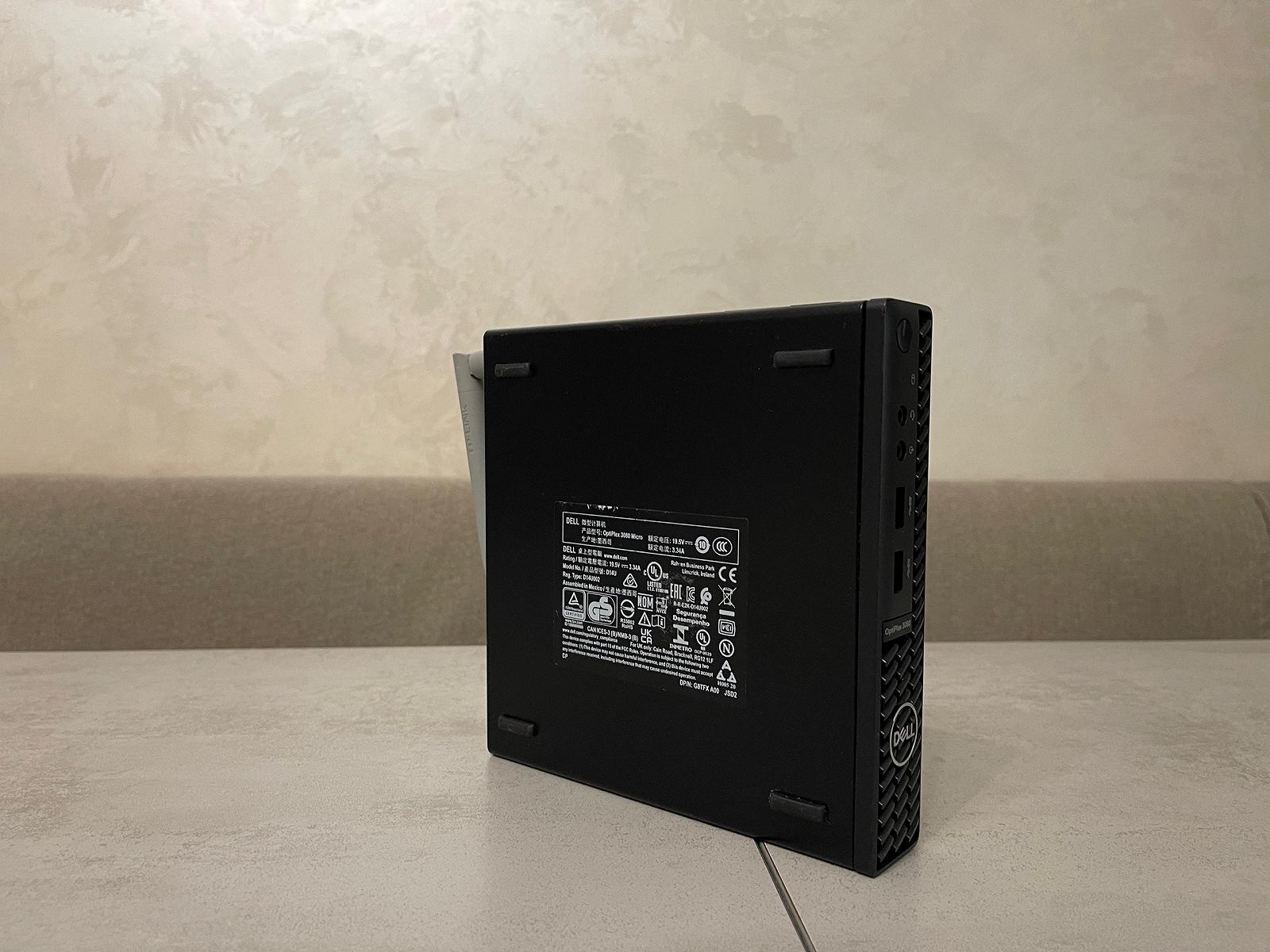 Потужний міні-ПК Dell OptiPlex 3080 Micro, i5-10600T, 16GB DDR4, 256GB SSD + 500GB HDD, Wi-Fi, фото №4