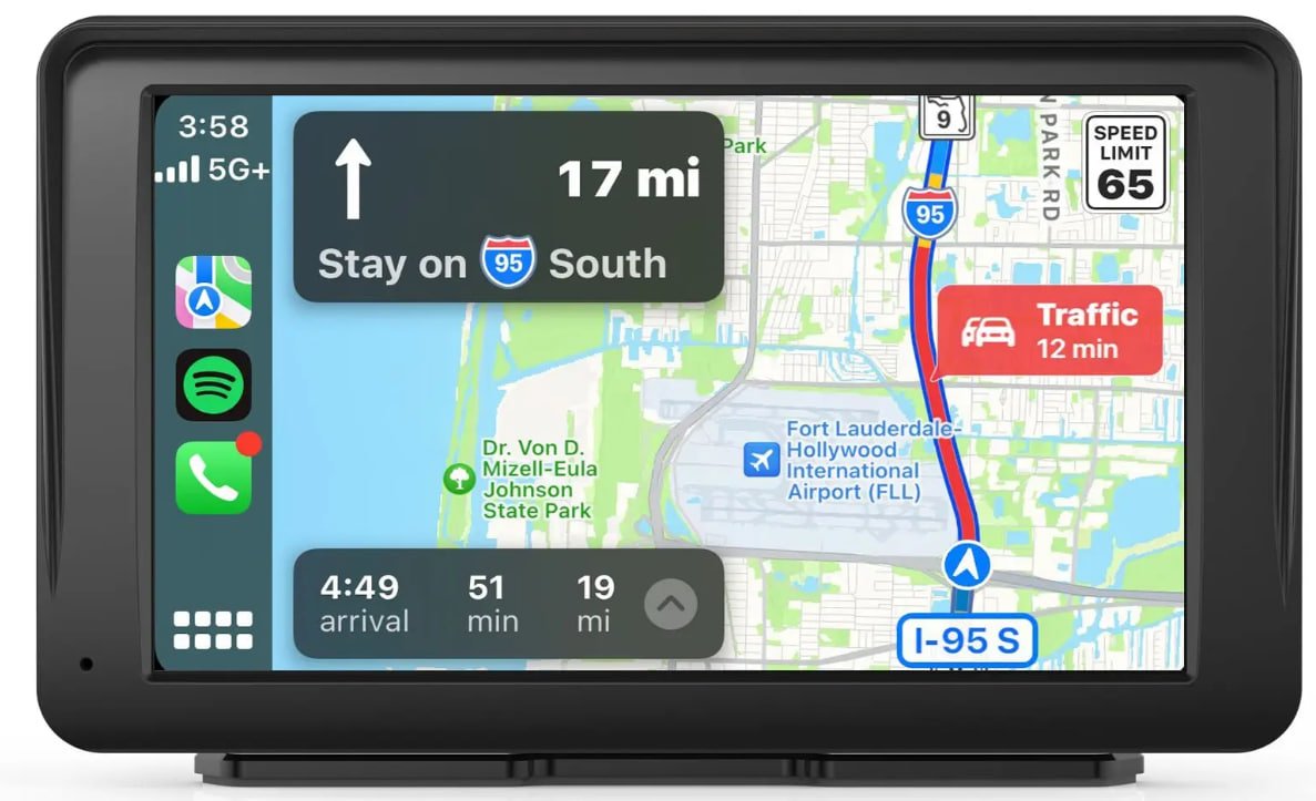Автомагнітола AWESAFE / 7" / Сенсорна / Apple CarPlay / Android Auto / Bluetooth / FM / AUX, фото №1