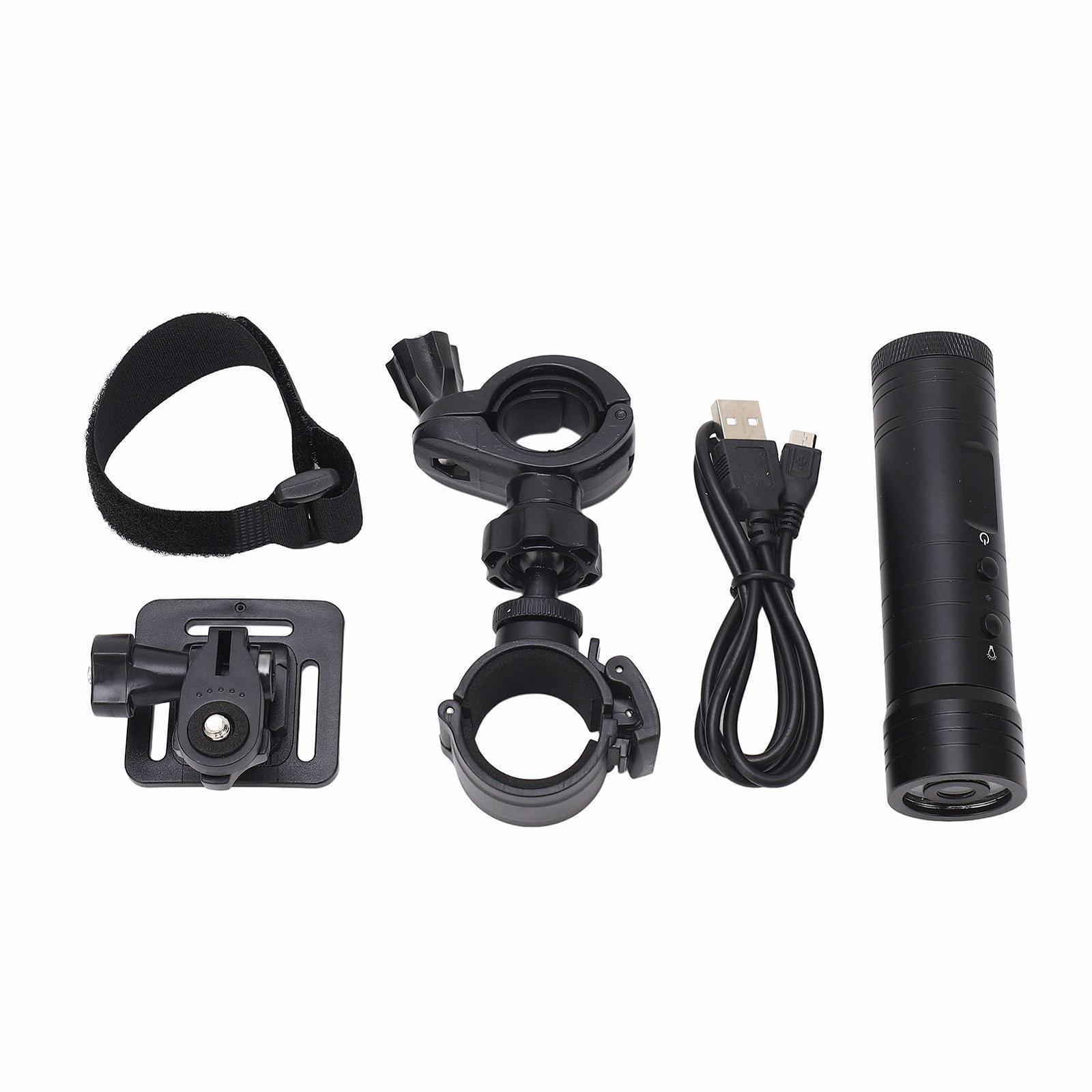 Камера Naroote Helmet Bicycle Torch 720P с 8 светодиодами, фото №6