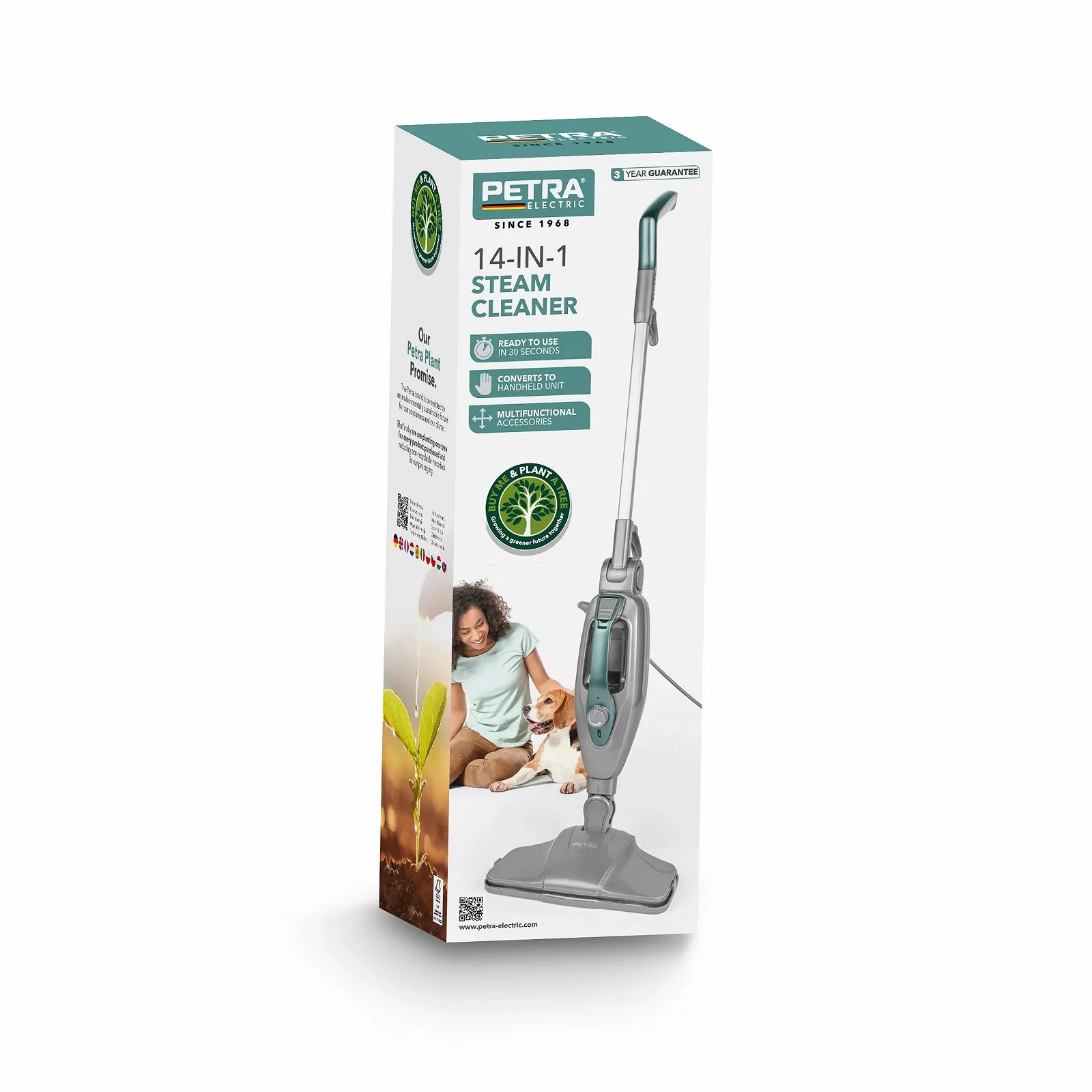 Пароочисник для підлоги та ручний Petra 1300 W 14-в-1 350 ml, фото №3