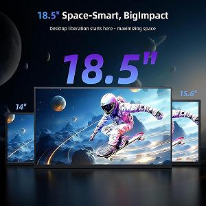 Монітор портативний 18.5" EVICIV M185E01 Full HD IPS 120 Гц synthetic.ua - Фото 1